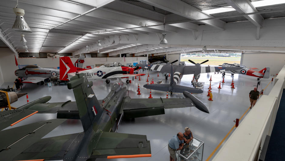 NZ Warbirds at Ardmore showcases a wide range of historic aircraft and occasionally displays recently completed restoration projects prior to be delivered to their new owners overseas.