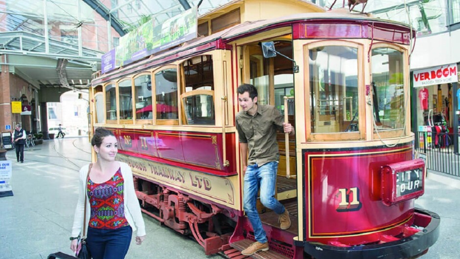 Explore Christchurch city on a tram tour