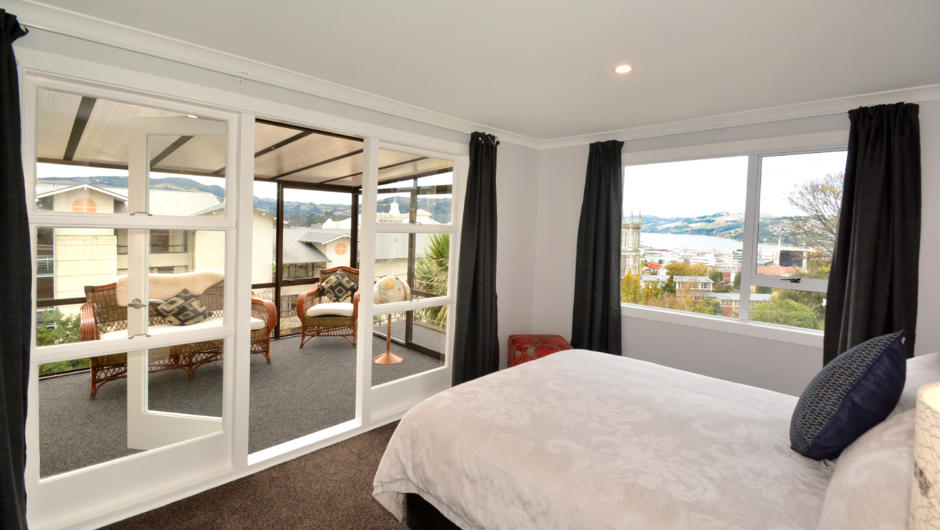 Bedroom with gorgeous views.