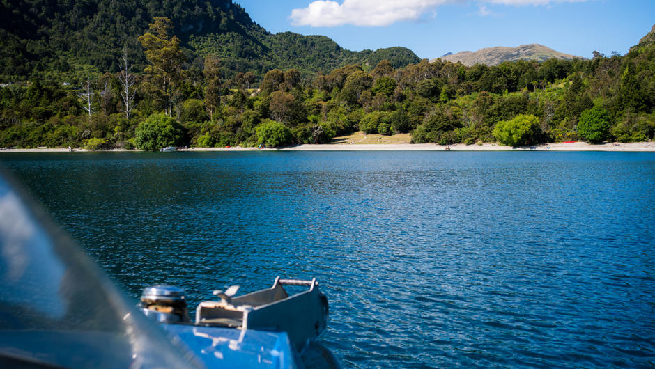 Exploring Bobs Cover | Queenstown Boat Charters