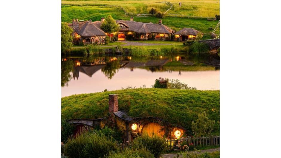 Hobbiton: This location is the largest green set in the world and the only place where you get an emotional response with a movie set in a natural setting.