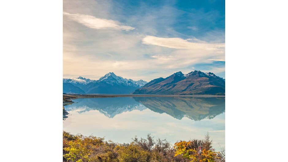 From Queenstown you'll cross the Crown Range, the highest sealed road in New Zealand to arrive in the Alpine town of Wanaka, gateway to Mt Aspiring National Park and Mt Cook.