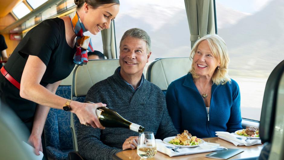 Experience an elevated dining experience aboard a great train journey.