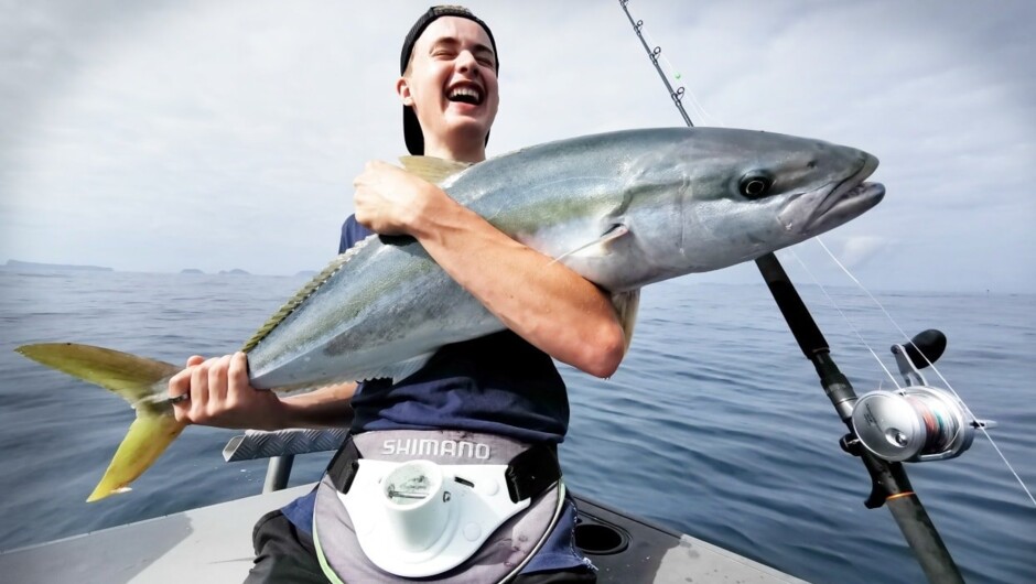 Young keen fishos happy with their catch