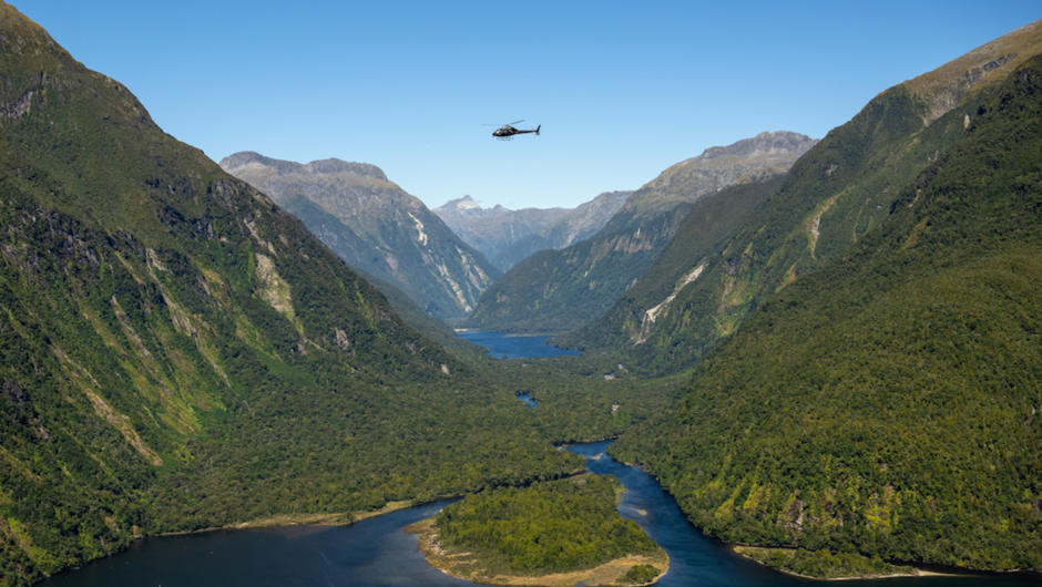 Milford Sound from above