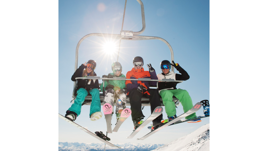 With so many runs to choose from you wont know which way to turn at the top of chair lift.