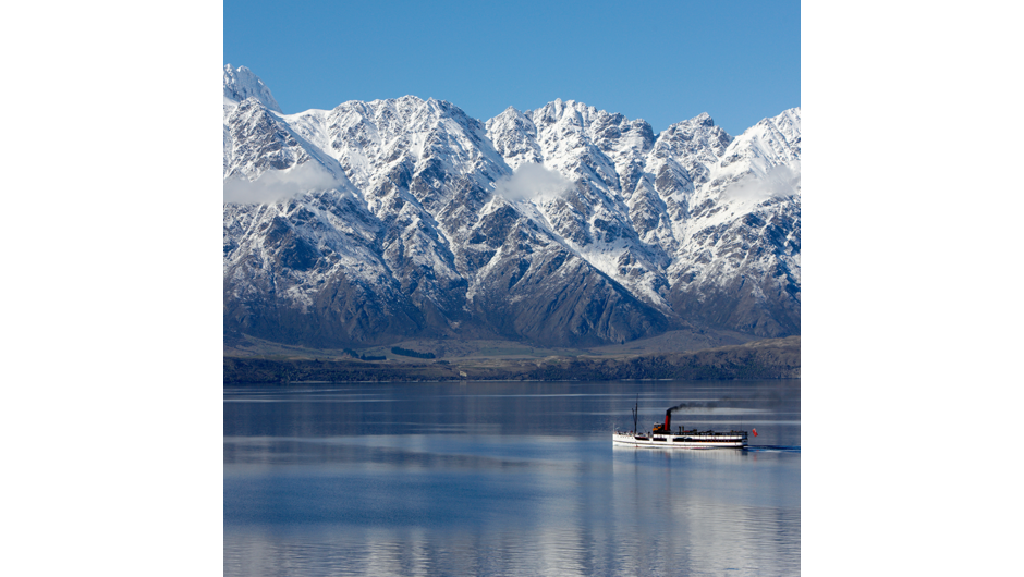 Suggested activity - TSS Earnslaw cruise to Walter Peak including gourmet BBQ dinner and a farm tour. Enjoy a quintessential Kiwi experience, a delicious gourmet BBQ buffet meal and a farm demonstration in a stunning lakeside setting.