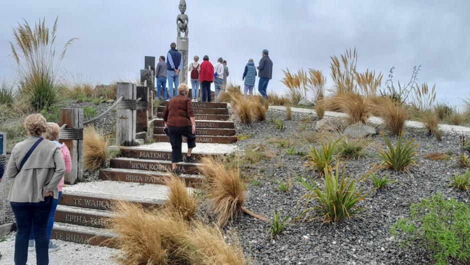 Clients from our Cruise Ship tour up to Paparoa Point Rest Area.