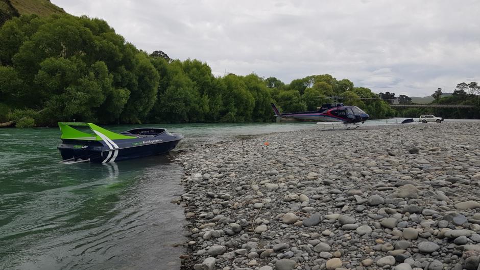 A thrilling helicopter flight to the Hurunui river to jump onboard Energy Jet's late model Kwikkraft jetboat. Glide through shallow river braids and dramatic canyons at heart-pumping speeds, with 360-degree spins.