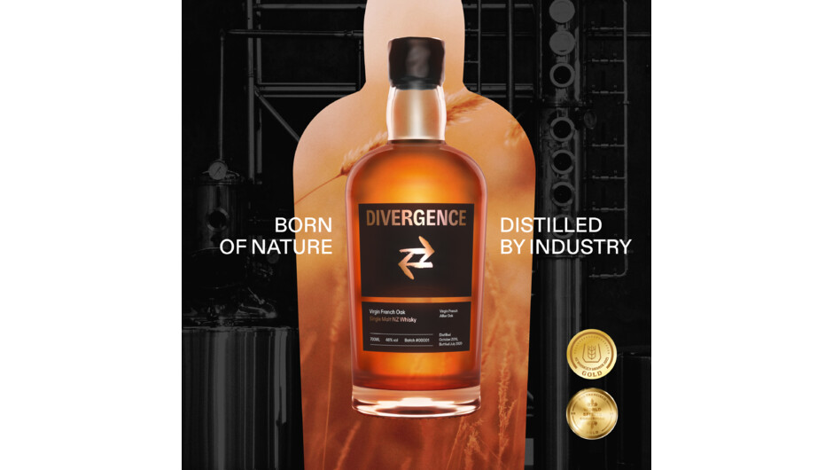 Divergence - award winning, hand crafted, single malt New Zealand whisky. Pop in for a dram.