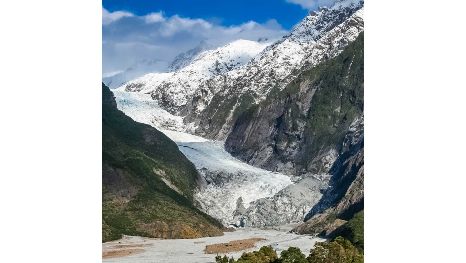 Franz Josef Glacier, one of New Zealand's most famous glaciers.