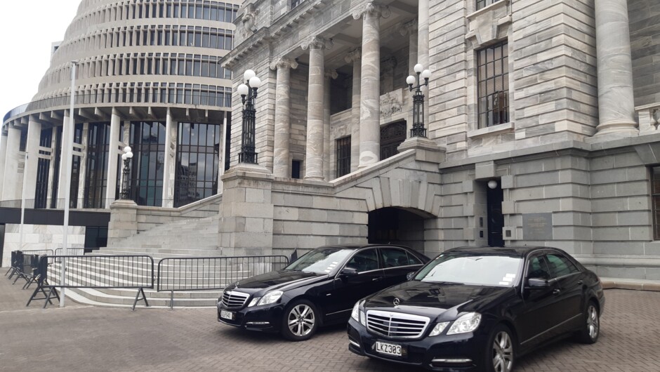 Mercedes Benz at New Zealand Parliament
