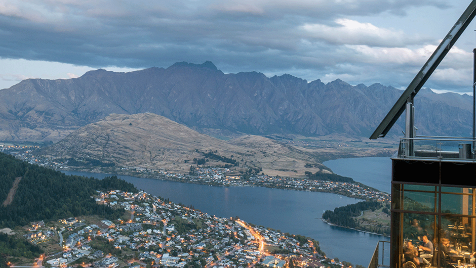 Skyline Gondola looking out over Queenstown