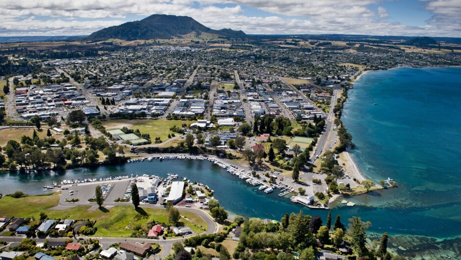 Aerial view Taupo