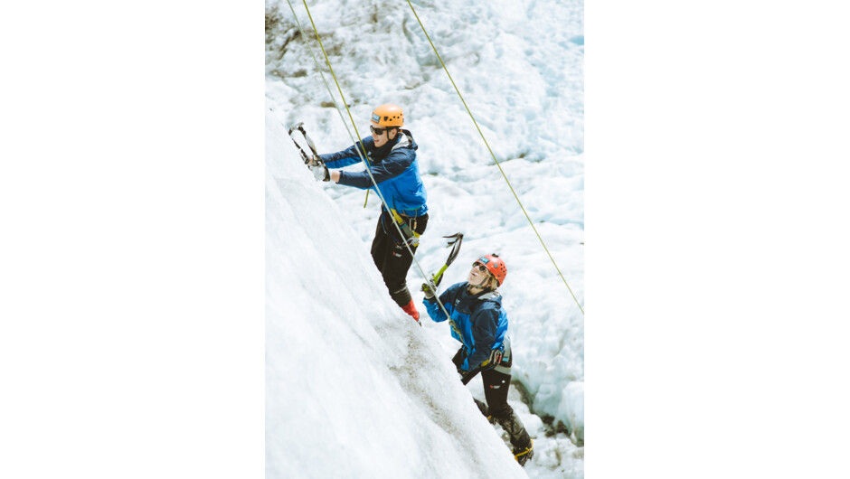 An exhilarating ice climbing adventure sure to give you a real sense of achievement.