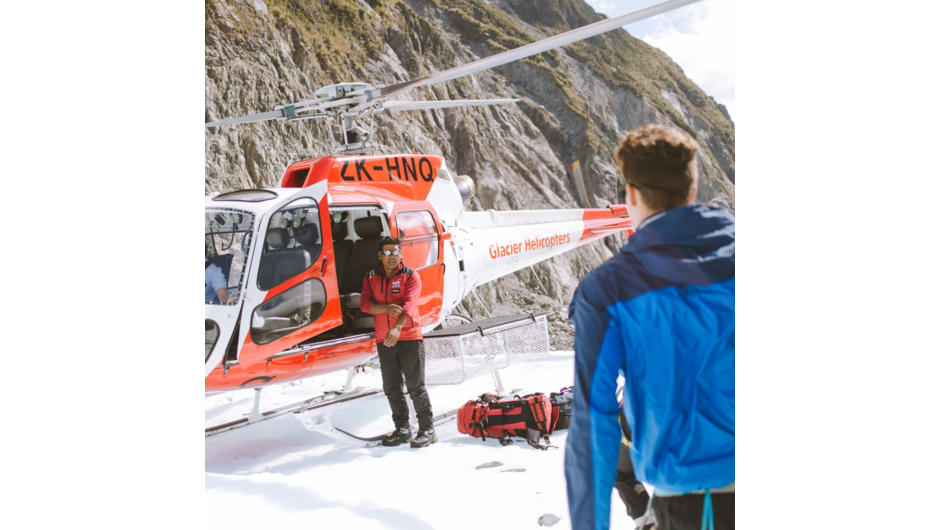 The action packed day includes two awesome Helicopter transfers in and out of Fox Glacier