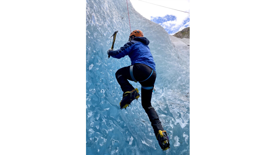Climbing the Blue Ice