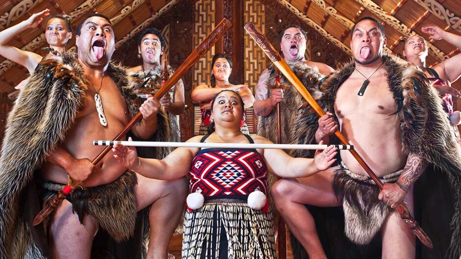 Performing arts group Te Pitowhenu at Waitangi Treaty Grounds