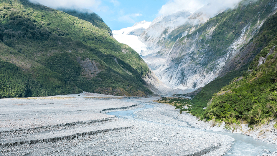 Franz Josef Glacier from viewing point