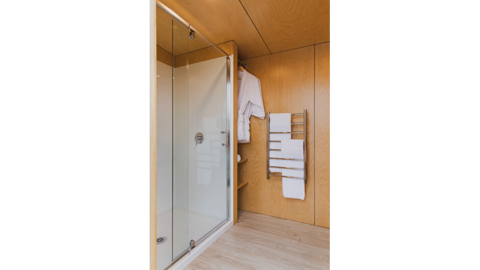 Wildernest Mobile Bathroom.  There are 15 bathrooms available to use as shared or ensuite facilities for our lux or standard tent suites. Wildernest will travel anywhere in NZ to set up your pop-up hotel for corporate and private use.