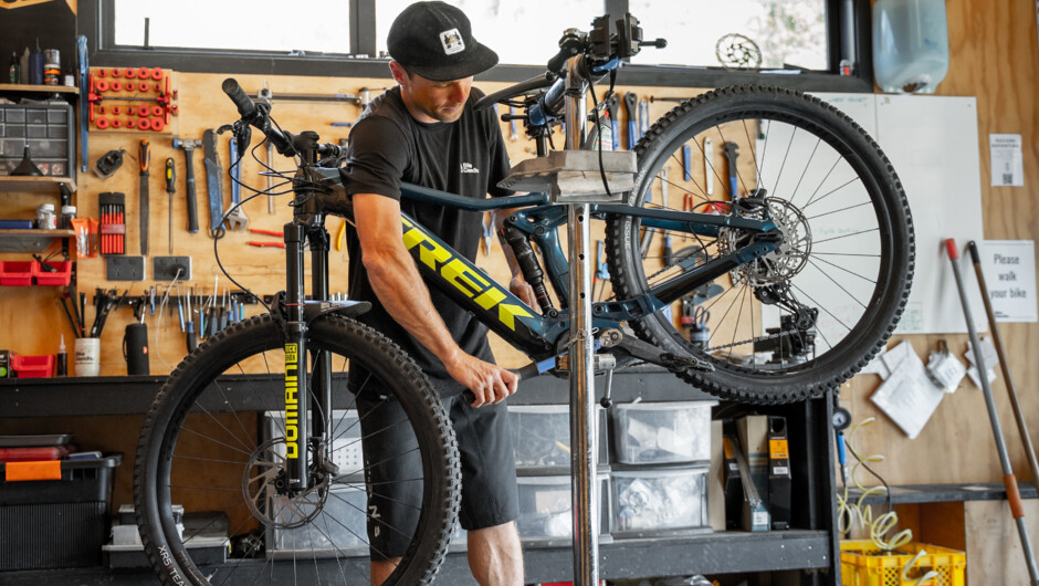 Ebikes are expertly maintained by Bike Glendhu's on-site mechanics, who are also on-hand to help set up each bike to suit individual guests.