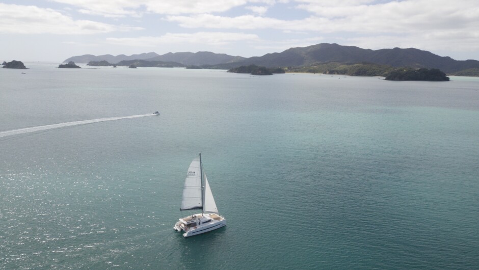 Ideal cruising conditions within the Bay of Islands.