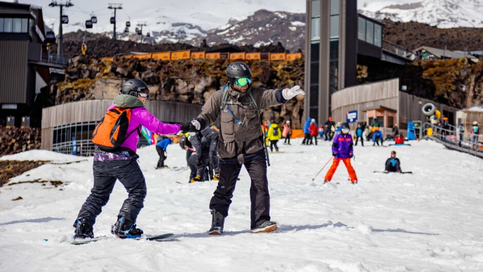 Wanna learn to ski or snowboard and make new friends? Come join us on the next trip.