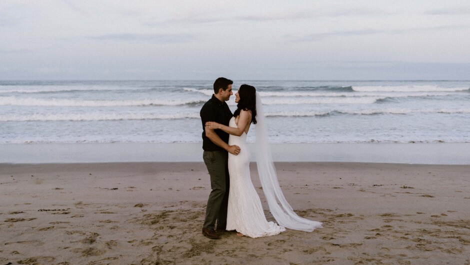 Wedding Photography at Whangamata Beach