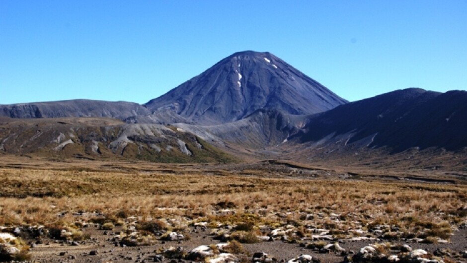 Mt. Ngauruhoe or "Mt Doom" for Lord of the Rings fans.