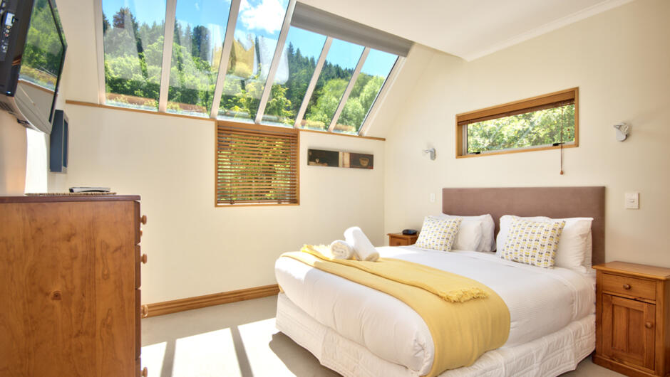 Master Bedroom with feature windows