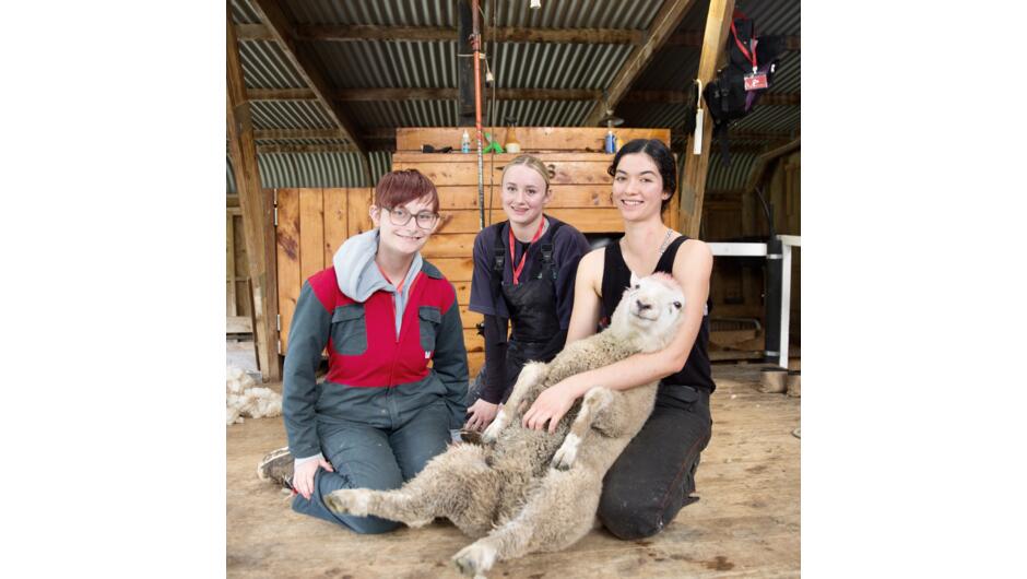 We're proud of our female farm & shearing team.