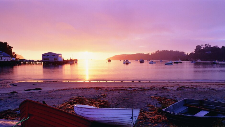 Sunrise at Halfmoon Bay - Stewart Island