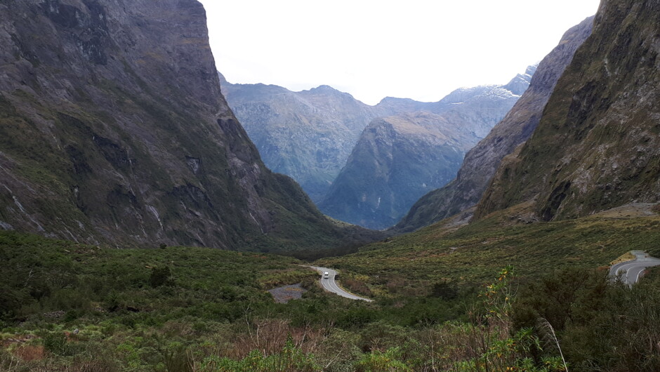 The road to Milford Sounds