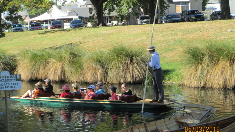 Punting on the Avon River is a must in Christchurch.