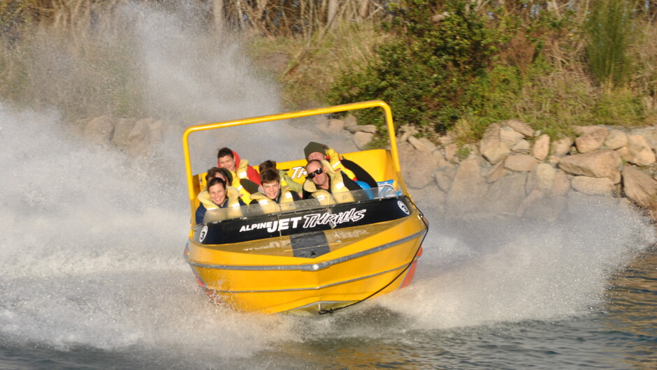 Feel the speed as you glide along the braided river in less than two inches of water