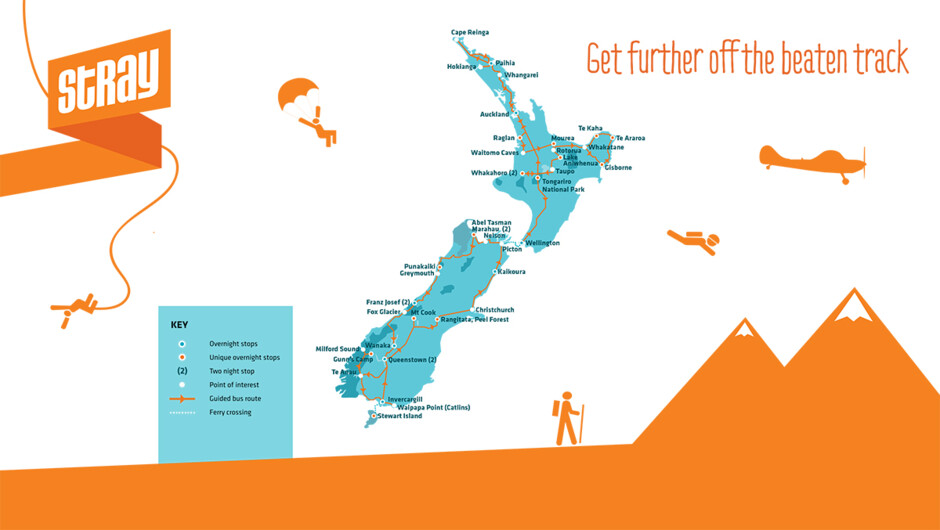 Stray's New Zealand Travel Network