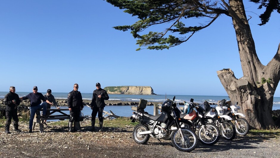 Our coastal back country routes offer up great some fun riding and amazing sea views.