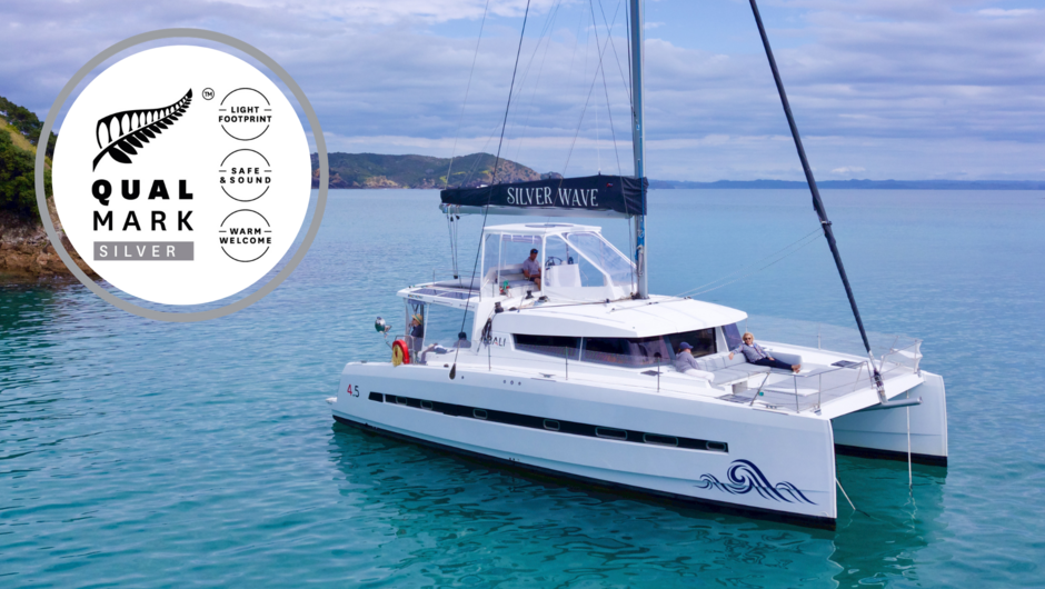 Silver Wave Yacht Charters proudly attained Qualmark Silver status, proving they are a trusted and quality operator.