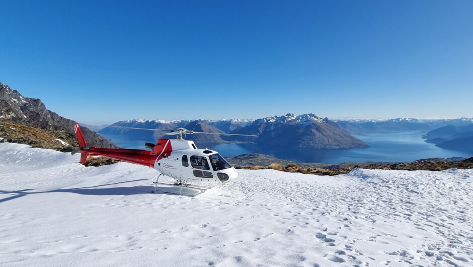Experience the best view in town by landing on The Remarkables overlooking Queenstown