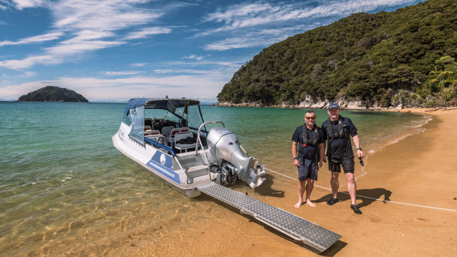 Our fabulous crew - Darren and Steve - Abel Tasman Eco Tours