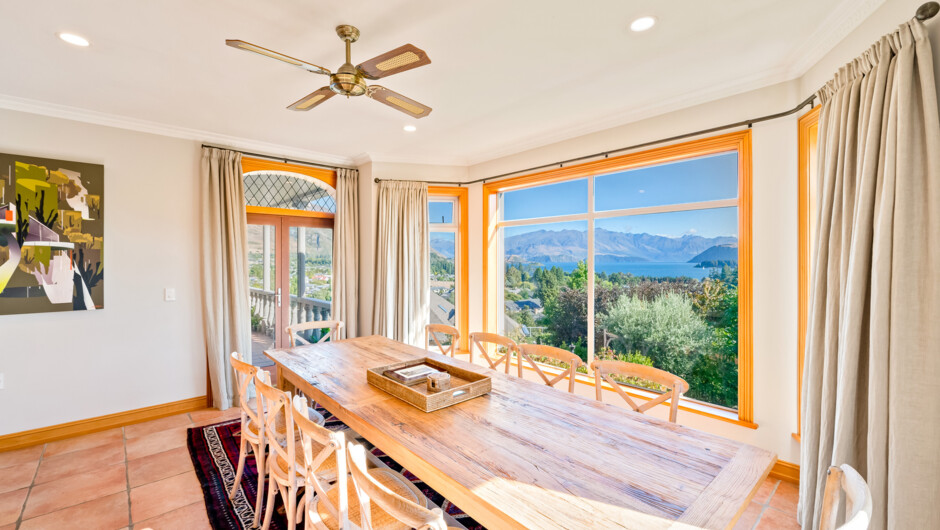 Dining room with views