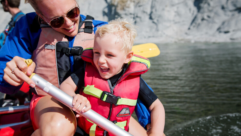 Families and friends all have a great time on the easy and fun trip through the Mangaweka Gorge.