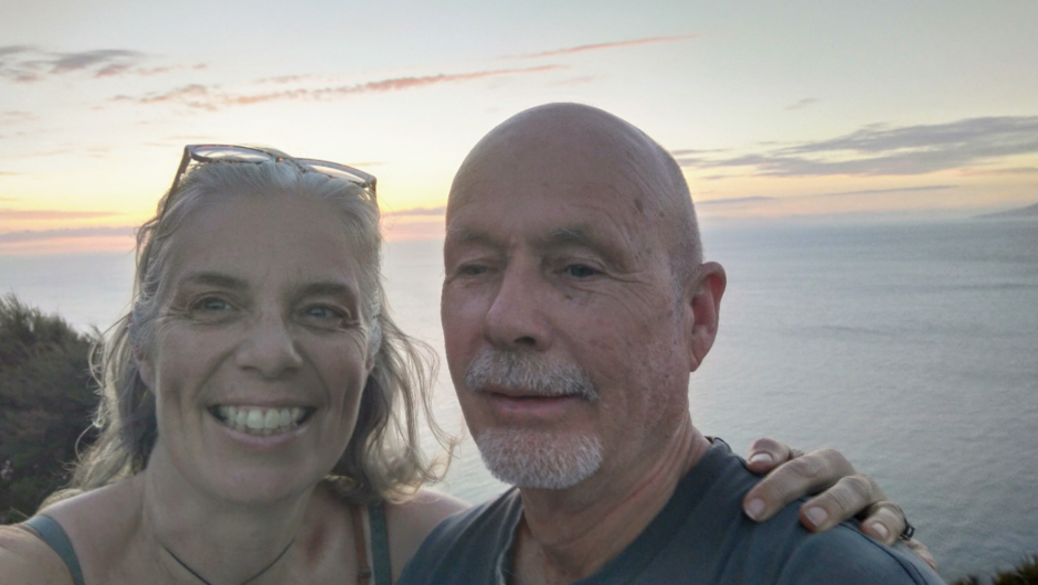 Your hosts, Roger and Hilde. Here to greet you and to provide top tips for your exploration of the island.