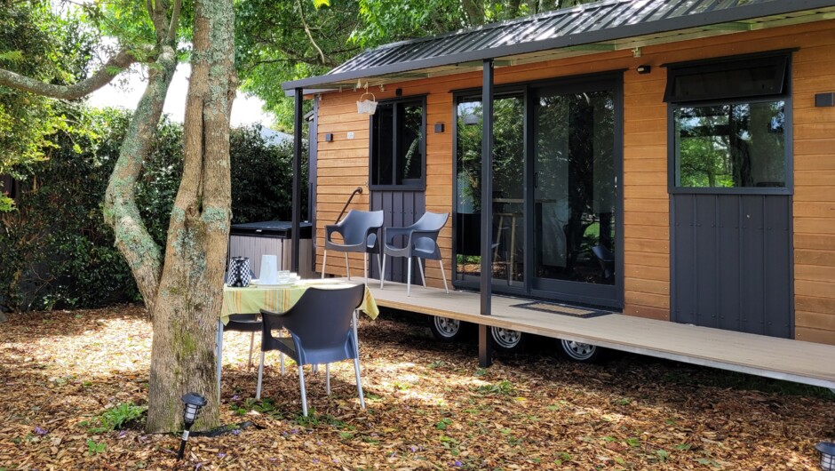Hereford Retreat tiny home on avocado orchard in the beautiful Western Bay of Plenty.