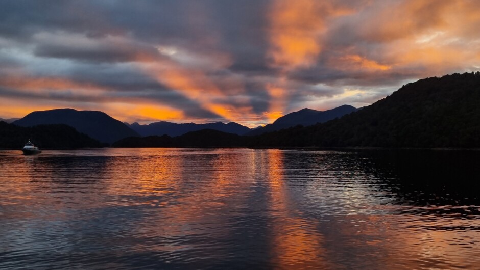 Sunset in Fiordland