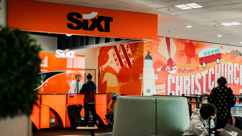 Our SIXT counter is conveniently located within the Christchurch Airport terminal.