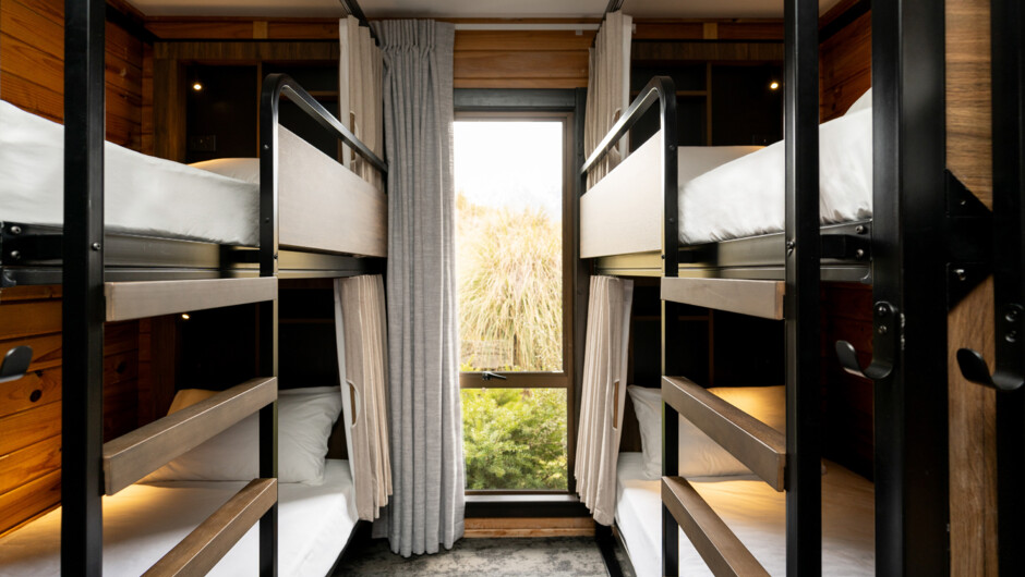 Our Signature bunk beds with mountian view