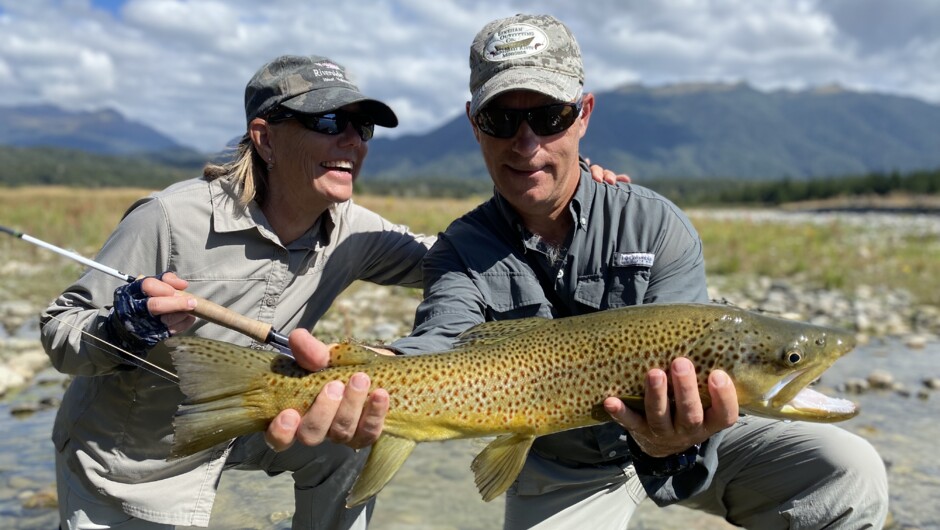 Southland and Fiordland are home to a myriad of rivers and streams, making them ideal for the walk-wade fishing that New Zealand’s trout scene is famous for. Here, both rainbow trout and brown trout are waiting to be caught.