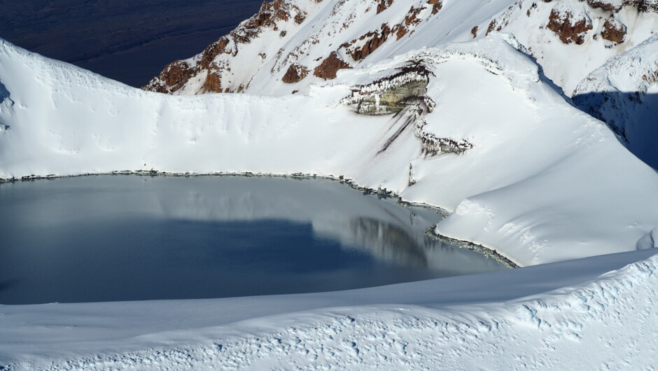 Ruapehu and her crater lake.