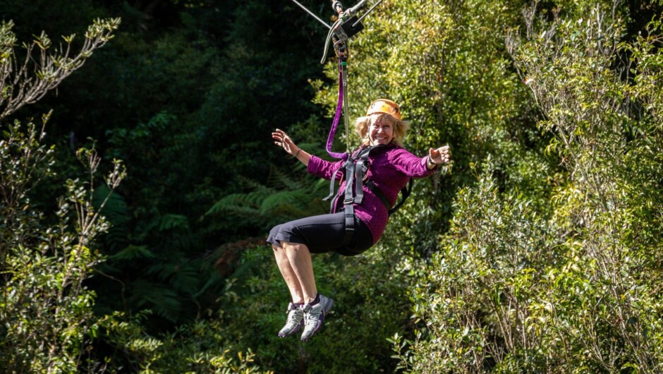Canopy Forest Ziplining in Rotorua - optional activity